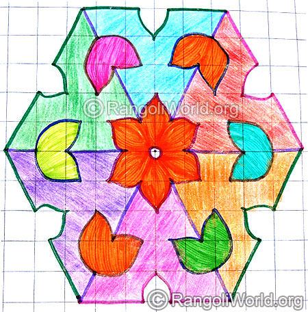 Flower buds kolam april14 2015