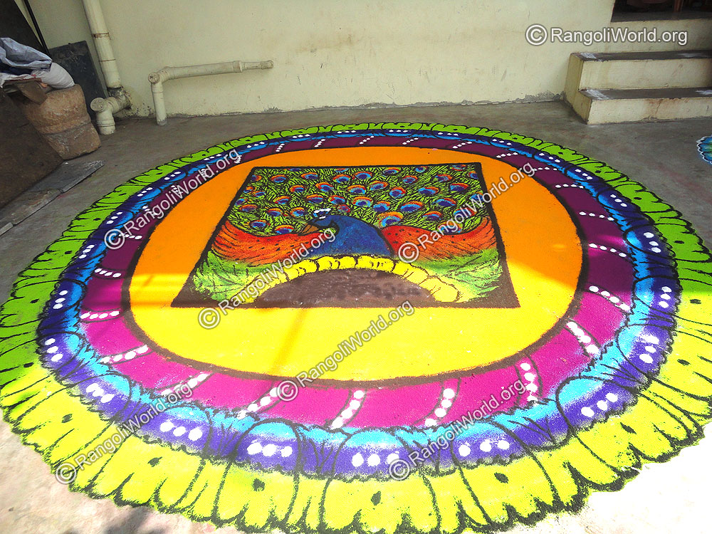 Peacock Dance Rangoli
