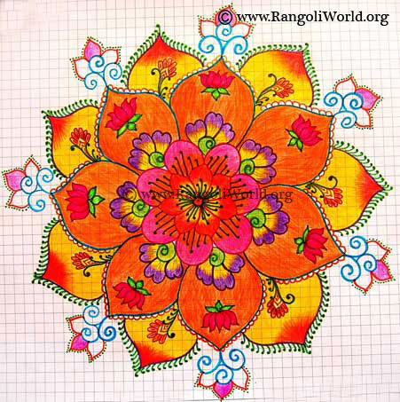 Freehand Rangoli