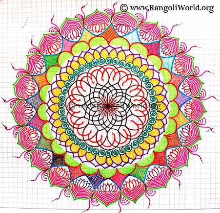 Freehand Rangoli
